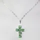 Small Cross - Chastity-Silver Chain - 2